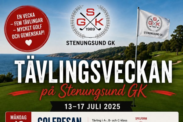 Golfveckan på Stenungsund GK närmar sig – fem dagar fyllda med tävling!