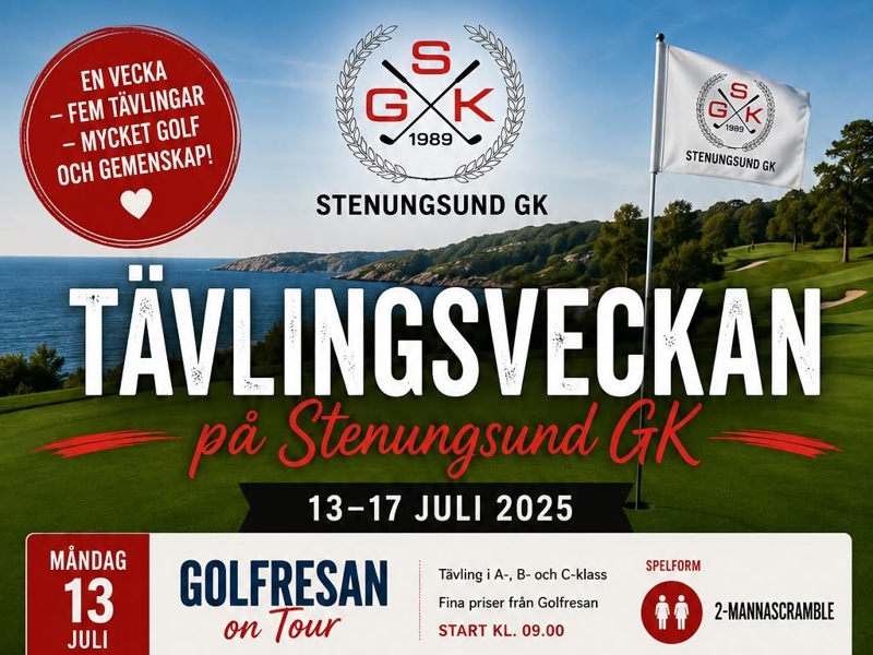 Golfveckan på Stenungsund GK närmar sig – fem dagar fyllda med tävling!